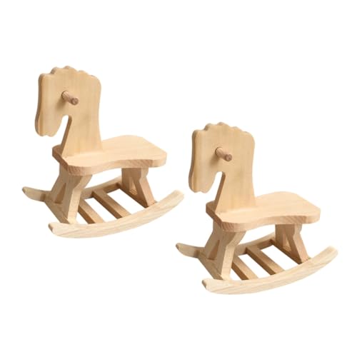 TOBBOMEY 2 Stück Kinder Pferdespielzeug Aus Holz, Bastelsets Für Kinder, Schaukelpferde, Miniatur Dinge, Mini Spielzeug, Schaukelpferd, Babyparty Dekorationen, Holzmalerei, Basteln Für TOBBOMEY 2 Stück Kinder Pferdespielzeug Aus Holz, Bastelsets Für Kinder, Schaukelpferde, Miniatur Dinge, Mini Spielzeug, Schaukelpferd, Babyparty Dekorationen, Holzmalerei, Basteln Für von TOBBOMEY