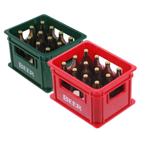 TOBBOMEY 2 Stück Mini Weinflaschen Bierflasche für Puppenhaus und Bar Dekoration Fotorequisite oder für Dollhouse Fans TOBBOMEY 2 Stück Mini Weinflaschen Bierflasche für Puppenhaus und Bar Dekoration Fotorequisite oder für Dollhouse Fans von TOBBOMEY
