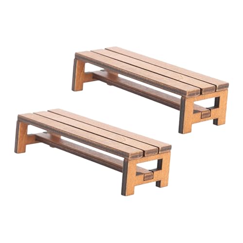 TOBBOMEY 2 Stück Miniatur Holzbank Miniaturmöbel Puppenhaus Dekoration Mini Haus Zubehör für Schlafzimmer Esszimmer Zubehör TOBBOMEY 2 Stück Miniatur Holzbank Miniaturmöbel Puppenhaus Dekoration Mini Haus Zubehör für Schlafzimmer Esszimmer Zubehör von TOBBOMEY