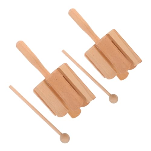 TOBBOMEY 2 Stück Orff Oktaphon Kleinkindspielzeug Holzmusik Rhythmusspielzeug Holzrhythmusinstrument Schlaginstrument Holzmusikinstrumente Für Babys Kleinkinder Musikspielzeug von TOBBOMEY