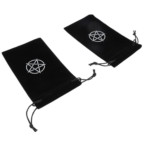 TOBBOMEY 2 Stück Pentagramm Muster Tarot Aufbewahrungstasche aus Hochwertigem mit Kordelzug Leicht Strapazierfähig Staubdicht für Zuhause und Unterwegs Praktischer Tarot Karten Organizer TOBBOMEY 2 Stück Pentagramm Muster Tarot Aufbewahrungstasche aus Hochwertigem mit Kordelzug Leicht Strapazierfähig Staubdicht für Zuhause und Unterwegs Praktischer Tarot Karten Organizer von TOBBOMEY