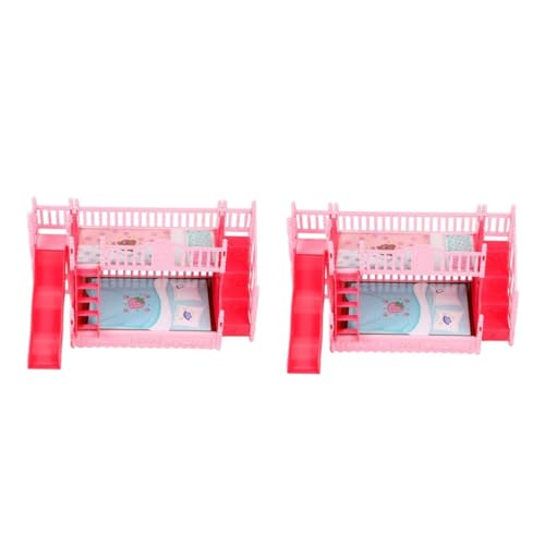 TOBBOMEY 2 Stück Puppen Etagenbett, Mini Hausbett, Puppenhaus Etagenbett, Spielzeugbett, Puppen Minimodelle, Mini Etagenbett, Mini Hauszubehör, Miniatur Etagenbettmodell, Mini, TOBBOMEY 2 Stück Puppen Etagenbett, Mini Hausbett, Puppenhaus Etagenbett, Spielzeugbett, Puppen Minimodelle, Mini Etagenbett, Mini Hauszubehör, Miniatur Etagenbettmodell, Mini, von TOBBOMEY