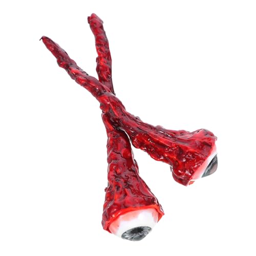 TOBBOMEY 2 Stück Realistische Gruselige Halloween Augäpfel Deko mit Blutigem Aussehen Robuste Fake Eyeballs als Partyfüllung und Horror Requisiten für Halloween Partys und Geschenkbeutel TOBBOMEY 2 Stück Realistische Gruselige Halloween Augäpfel Deko mit Blutigem Aussehen Robuste Fake Eyeballs als Partyfüllung und Horror Requisiten für Halloween Partys und Geschenkbeutel von TOBBOMEY