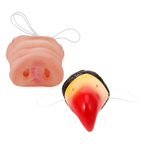 TOBBOMEY 2 Stück Simulierte Tiernase, Schweinenase, Kostüm, Cosplay Nase, Halloween Schweinenase, Gefälschte Tiernase, Schweinekostüm Zubehör, Halloween Maske, Schweinekostüm Set, TOBBOMEY 2 Stück Simulierte Tiernase, Schweinenase, Kostüm, Cosplay Nase, Halloween Schweinenase, Gefälschte Tiernase, Schweinekostüm Zubehör, Halloween Maske, Schweinekostüm Set, von TOBBOMEY