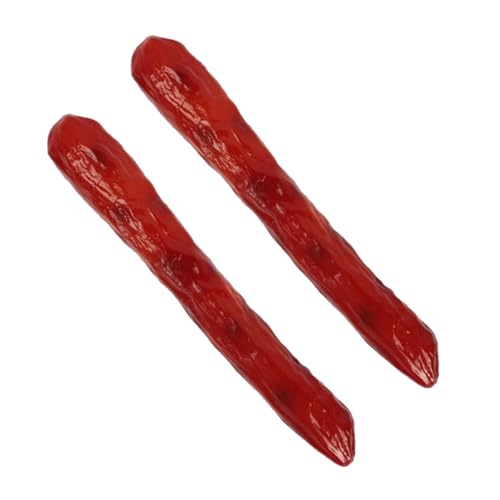 TOBBOMEY 2 Stück Simulierte Wurst, Wurst, Lebensmittelmodell, Lebensmittelspielzeug, Foto Requisiten, Gefälschtes Lebensmittelmodell, Küche, Gefälschte Wurst, Requisite, Realistisches TOBBOMEY 2 Stück Simulierte Wurst, Wurst, Lebensmittelmodell, Lebensmittelspielzeug, Foto Requisiten, Gefälschtes Lebensmittelmodell, Küche, Gefälschte Wurst, Requisite, Realistisches von TOBBOMEY