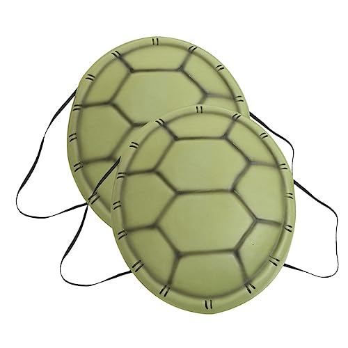 TOBBOMEY 2 Stück Simulierter Schildkrötenpanzer, Karnevalsschildkrötenpanzer, Schildkrötenpanzer, Schildkrötenkleid, Kinderschildkrötenpanzerkleid, Kinderkostüm, Halloween von TOBBOMEY