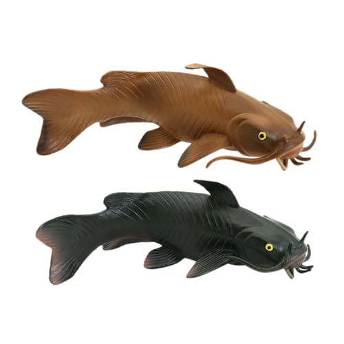 TOBBOMEY 2stücke Realistische Fischmodelle Dekorative Kunstfische Aus Kunststoff Für Fotografie Junge Mädchen Spielzeug Aquaristik Detailreiche Fischskulpturen Für Zuhause Und von TOBBOMEY