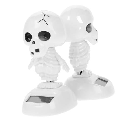 TOBBOMEY 2 Stück Solar Tanzende Skelett Dekoration Halloween Auto Innenbereich Deko Wackelndes Ornament für Armaturenbrett Party Zubehör TOBBOMEY 2 Stück Solar Tanzende Skelett Dekoration Halloween Auto Innenbereich Deko Wackelndes Ornament für Armaturenbrett Party Zubehör von TOBBOMEY