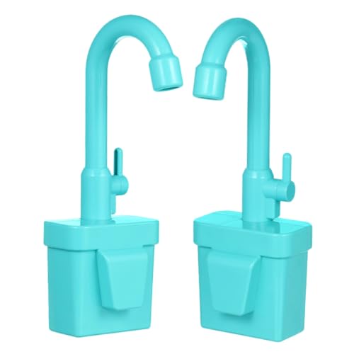 TOBBOMEY 2 Stück Spielküche Wasserhahn Teilig Kinderküche mit Realistischem Wasserkreislauf Abnehmbar Robustes Kunststoffmaterial Zubehör für Waschbecken Rollenspiele Blau TOBBOMEY 2 Stück Spielküche Wasserhahn Teilig Kinderküche mit Realistischem Wasserkreislauf Abnehmbar Robustes Kunststoffmaterial Zubehör für Waschbecken Rollenspiele Blau von TOBBOMEY