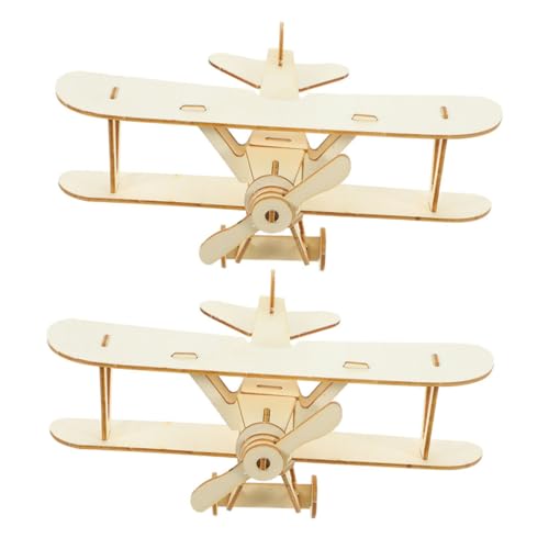 TOBBOMEY 2 Stück Teiliges DIY Holzflugzeug Modellbauset für Abnehmbar Sicher Kinderfreundlich Fördert Motorische Fähigkeiten Soziales und Stem Lernen Naturbelassenes Holz Detailgetreues TOBBOMEY 2 Stück Teiliges DIY Holzflugzeug Modellbauset für Abnehmbar Sicher Kinderfreundlich Fördert Motorische Fähigkeiten Soziales und Stem Lernen Naturbelassenes Holz Detailgetreues von TOBBOMEY