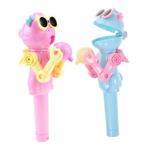 TOBBOMEY 2 Stück Teiliges Dinosaurier Roboter Lollipop Halter Lustiges Partyspielzeug Bunter Lutscherhalter aus Robustem Leicht Tragbar Partyzubehör für Familien TOBBOMEY 2 Stück Teiliges Dinosaurier Roboter Lollipop Halter Lustiges Partyspielzeug Bunter Lutscherhalter aus Robustem Leicht Tragbar Partyzubehör für Familien von TOBBOMEY