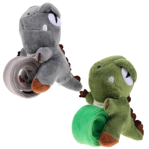 TOBBOMEY 2 Stück Teiliges Dinosaurier Slap Armband Kinderparty Mitgebsel Cartoon Armband Robust und Sicher für Jungen Mädchen Party Favor von TOBBOMEY