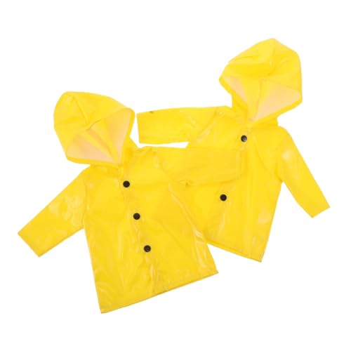 TOBBOMEY 2 Stück Teiliges Gelbes Puppen-regenkleid Wasserdichter Leichter Einfach Anzuziehen Wetterfester Schutz Puppen für Fantasievolles und Outdoor-Abenteuer TOBBOMEY 2 Stück Teiliges Gelbes Puppen-regenkleid Wasserdichter Leichter Einfach Anzuziehen Wetterfester Schutz Puppen für Fantasievolles und Outdoor-Abenteuer von TOBBOMEY
