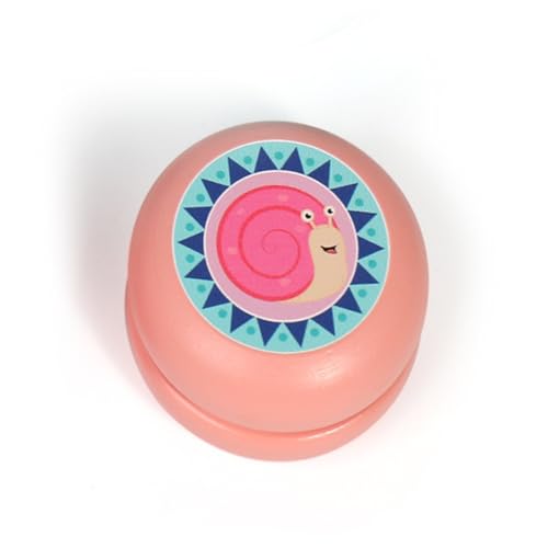 TOBBOMEY 2 Stück Teiliges Holz Yoyo mit Niedlichen Cartoon Tiermotiven Langlebiges Kinderspielzeug Hand Auge Koordination Tragbar für Jungen und Mädchen Ab Jahren von TOBBOMEY