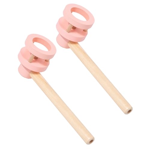 TOBBOMEY 2 Stück Teiliges Holzspielzeug zum Pusten mit Schwebendem Ball Pädagogisches Atemtrainer Spiel für Fördert Balance und Eltern Junge Mädchen interaktion Klassische Nostalgie von TOBBOMEY