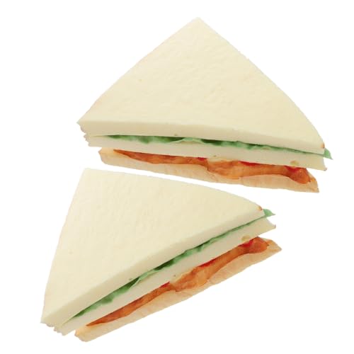 TOBBOMEY 2 Stück Teiliges Künstliche Sandwichbrotsimulation Realistische Imitation Brotmodelle für Food Fotografie Küchen Dekoration Vielseitige Food Display Requisiten TOBBOMEY 2 Stück Teiliges Künstliche Sandwichbrotsimulation Realistische Imitation Brotmodelle für Food Fotografie Küchen Dekoration Vielseitige Food Display Requisiten von TOBBOMEY