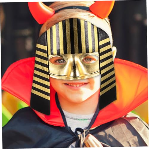 TOBBOMEY 2 Stück Teiliges Masken Halloween Kostüm Ägyptisch Foto Requisite für Mottopartys Rollenspiel Festliche Events von TOBBOMEY