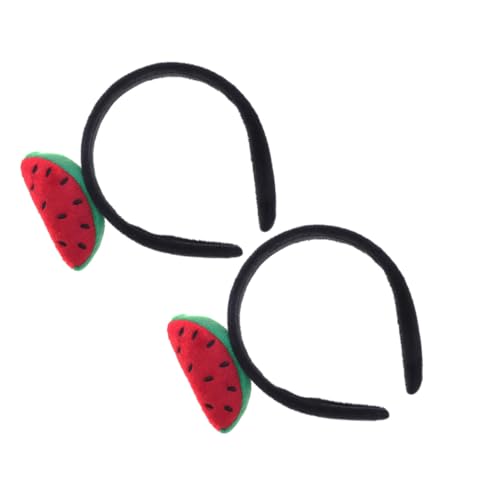 TOBBOMEY 2 Stück Teiliges Stirnband Damen Mädchen Weiches Stoff Haarband mit Süßem Wassermelonen Motiv Lustige Kopfbedeckung für Sommer Strand Kostümparty Tropisches Accessoire TOBBOMEY 2 Stück Teiliges Stirnband Damen Mädchen Weiches Stoff Haarband mit Süßem Wassermelonen Motiv Lustige Kopfbedeckung für Sommer Strand Kostümparty Tropisches Accessoire von TOBBOMEY