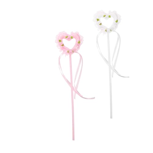 TOBBOMEY 2 Stück Teiliges mit Leichte Langlebige Party Deko für Mädchen als Geburtstagsgeschenk und Bühnenrequisite in Weiß und Rosa TOBBOMEY 2 Stück Teiliges mit Leichte Langlebige Party Deko für Mädchen als Geburtstagsgeschenk und Bühnenrequisite in Weiß und Rosa von TOBBOMEY