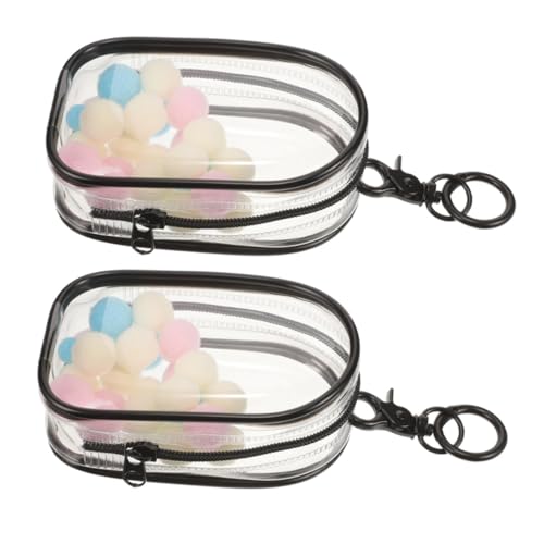 TOBBOMEY 2 Stück Transparente Mini Aufbewahrungstasche Set mit Schlüsselanhänger und Tragbare Klarsichttasche für Figuren und Puppen Praktischer Haken für Unterwegs Staubdicht und Modisch TOBBOMEY 2 Stück Transparente Mini Aufbewahrungstasche Set mit Schlüsselanhänger und Tragbare Klarsichttasche für Figuren und Puppen Praktischer Haken für Unterwegs Staubdicht und Modisch von TOBBOMEY