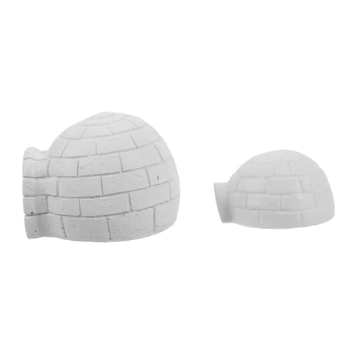 TOBBOMEY 2 Stücke Micro Landschaft Iglu Szene Mini Schnee Micro Landschaft Spielzeug Iglu Spielzeug TOBBOMEY 2 Stücke Micro Landschaft Iglu Szene Mini Schnee Micro Landschaft Spielzeug Iglu Spielzeug von TOBBOMEY