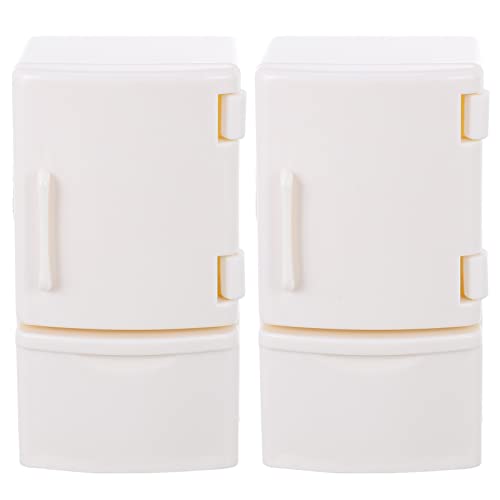 TOBBOMEY 2 Stücke Miniaturszene Kühlschrank Modell Mini Home Kühlschrank Modell Dekoration TOBBOMEY 2 Stücke Miniaturszene Kühlschrank Modell Mini Home Kühlschrank Modell Dekoration von TOBBOMEY