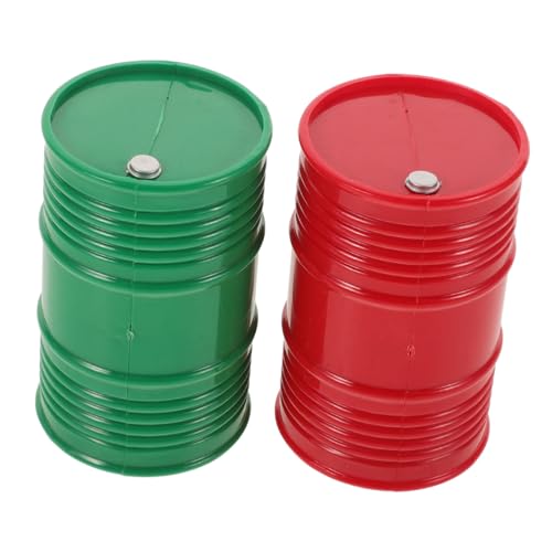 TOBBOMEY 2 Stücke Simulation Öl Barrel Rc Öl Trommel Simulation Mini Öl Trommel TOBBOMEY 2 Stücke Simulation Öl Barrel Rc Öl Trommel Simulation Mini Öl Trommel von TOBBOMEY