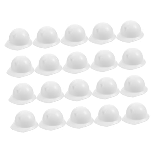 TOBBOMEY Mini-schutzhelme Für Puppen 20-teiliges Puppen-bauhut-set Schutzhelme Glatt von TOBBOMEY