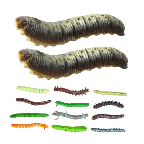TOBBOMEY 20 Stück Insektenmodelle, Insektenkäfer Spielfiguren, Für Kinder, Realistische, Wurmfarm Für Kinder, Insektenparty, Halloween Schulparty, Flauschige Würmer, TOBBOMEY 20 Stück Insektenmodelle, Insektenkäfer Spielfiguren, Für Kinder, Realistische, Wurmfarm Für Kinder, Insektenparty, Halloween Schulparty, Flauschige Würmer, von TOBBOMEY