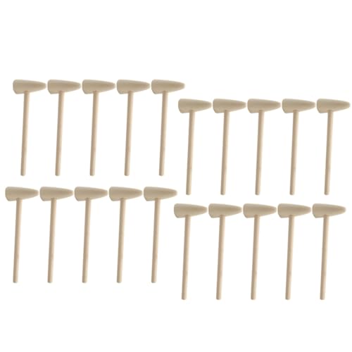 TOBBOMEY 20 Stück Kinder Spielzeug Hämmer Mini Schlägel Kleine Holzhammer Spielzeug TOBBOMEY 20 Stück Kinder Spielzeug Hämmer Mini Schlägel Kleine Holzhammer Spielzeug von TOBBOMEY