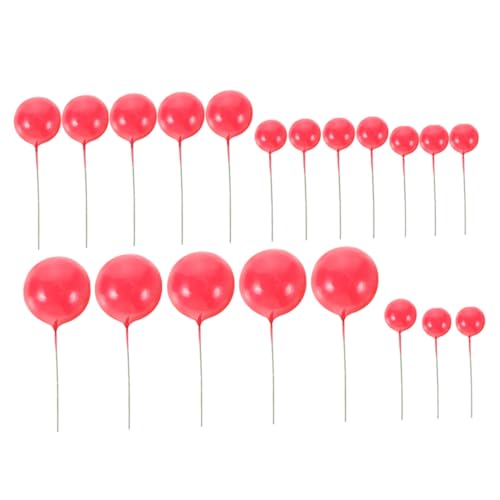 TOBBOMEY 20 Stück Kuchendekorations Add Feenkuchen Dekorationen Cupcake Topper In Form Von Dekorativen Ballon Cupcake Picks Geburtstags Cupcake Topper Kuchen Picks Ballon Kuchen von TOBBOMEY