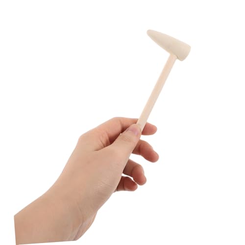 TOBBOMEY 20 Stück Mini Holzhammer für DIY Kreatives Rollenspiel für Kleinkinder Fördert Feinmotorik und Teiliges Naturfarbe von TOBBOMEY
