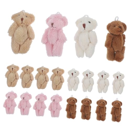 TOBBOMEY 20 Stück Mini Plüschbären Weiche Mehrfarbige Kuscheltiere DIY Accessoires und Schlüsselanhänger Partygeschenke Hochzeitstischdeko Handgefertigte Bastelspielzeuge TOBBOMEY 20 Stück Mini Plüschbären Weiche Mehrfarbige Kuscheltiere DIY Accessoires und Schlüsselanhänger Partygeschenke Hochzeitstischdeko Handgefertigte Bastelspielzeuge von TOBBOMEY