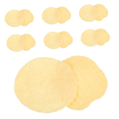TOBBOMEY 20 Stück Realistische Künstliche Kartoffelchips aus Langlebigem PVC Detailgetreue Snack Deko für Basteln Spielküche Fotografie und Puppenhausminiaturen von TOBBOMEY