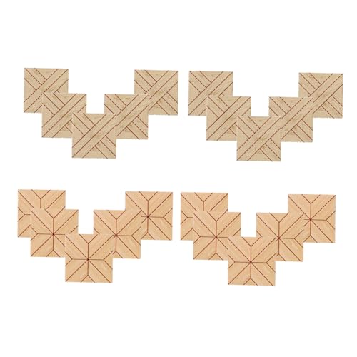 TOBBOMEY 20 Stück Retro Holzfliesen für Wohnzimmer und Schlafzimmer Doppelseitige Dekoration im Vintage Stil für Szenenbedarf TOBBOMEY 20 Stück Retro Holzfliesen für Wohnzimmer und Schlafzimmer Doppelseitige Dekoration im Vintage Stil für Szenenbedarf von TOBBOMEY