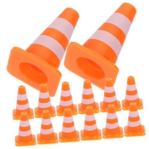 TOBBOMEY 20 Stück Straßensperren Simulations Requisiten, Miniatur Barrikaden Verkehrsschild Spielzeug, Mini Verkehrskegel, Straßensperren Schild Spielzeug, Miniatur Verkehrsschild, TOBBOMEY 20 Stück Straßensperren Simulations Requisiten, Miniatur Barrikaden Verkehrsschild Spielzeug, Mini Verkehrskegel, Straßensperren Schild Spielzeug, Miniatur Verkehrsschild, von TOBBOMEY