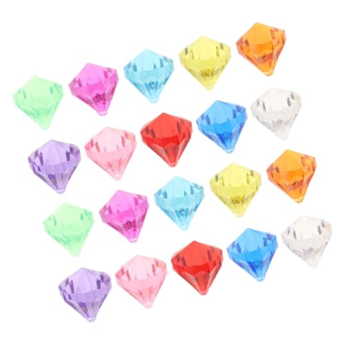 TOBBOMEY 20 Stück Teiliges Farbenfrohes Acryl-tauchspielzeug Bunte Edelsteine für Schwimmbad Schatzsuche Poolspielzeug Unterwasser-tauchen Party-deko und Belohnung von TOBBOMEY