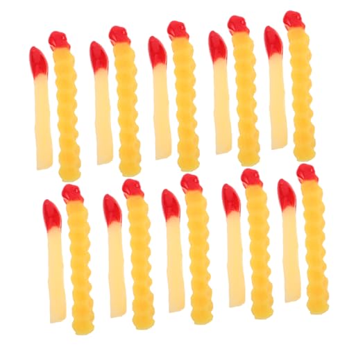 TOBBOMEY 20 Stück Teiliges Künstliche Pommes mit Gewelltem Rand Realistische Attrappen Dekorative Fast Food Modelle für Restaurant Fotografie Requisiten Party Dekoration TOBBOMEY 20 Stück Teiliges Künstliche Pommes mit Gewelltem Rand Realistische Attrappen Dekorative Fast Food Modelle für Restaurant Fotografie Requisiten Party Dekoration von TOBBOMEY