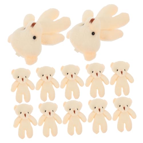 TOBBOMEY 20 Stück Teiliges Mini plüschbär Niedliche Kleine Bärenfiguren Pp baumwollfüllung Hängende Bär anhänger Dekorative Bär spielzeuge für Taschen Rucksäcke DIY deko und von TOBBOMEY