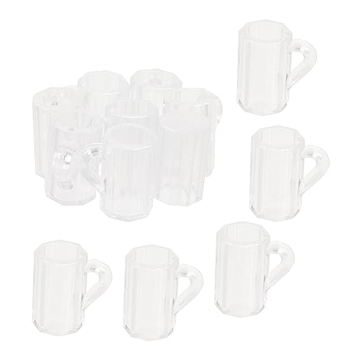 TOBBOMEY 20 Stück Teiliges Miniatur Bierkrug Transparent Realistisches Puppenhaus Zubehör Vielseitig für DIY Bastelarbeiten und Mini Haus Dekoration Verarbeitung Detailgetreues Design TOBBOMEY 20 Stück Teiliges Miniatur Bierkrug Transparent Realistisches Puppenhaus Zubehör Vielseitig für DIY Bastelarbeiten und Mini Haus Dekoration Verarbeitung Detailgetreues Design von TOBBOMEY