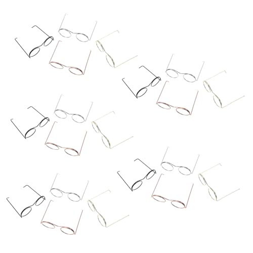 TOBBOMEY 20 Stück Teiliges Miniatur metallbrillen Puppen Realistische Kleine Brillen mit Metallrahmen Leichte Dekorative Eyewear für Puppenhaus DIY Kompatibel mit Verschiedenen Puppen und TOBBOMEY 20 Stück Teiliges Miniatur metallbrillen Puppen Realistische Kleine Brillen mit Metallrahmen Leichte Dekorative Eyewear für Puppenhaus DIY Kompatibel mit Verschiedenen Puppen und von TOBBOMEY