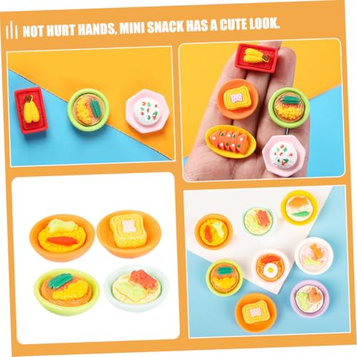 TOBBOMEY 20 Stück Teiliges Puppenhaus Miniatur Essen Realistische Japanische Snack Modelle Farbenfrohe Miniatur Dekoration Feine Details für Puppenhaus Zubehör und Mini szenerie von TOBBOMEY