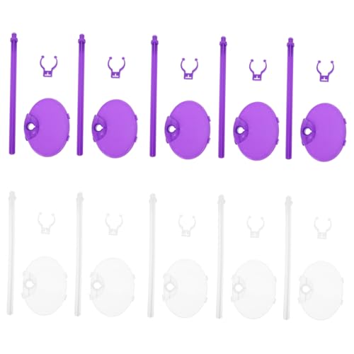 TOBBOMEY 20 Stück Teiliges Puppenständer Robustem Kunststoff Transparente und Violette Doll Brackets mit Stabilem Sockel Vielseitige Puppenhalter für Sicheres Präsentieren und Kreatives TOBBOMEY 20 Stück Teiliges Puppenständer Robustem Kunststoff Transparente und Violette Doll Brackets mit Stabilem Sockel Vielseitige Puppenhalter für Sicheres Präsentieren und Kreatives von TOBBOMEY