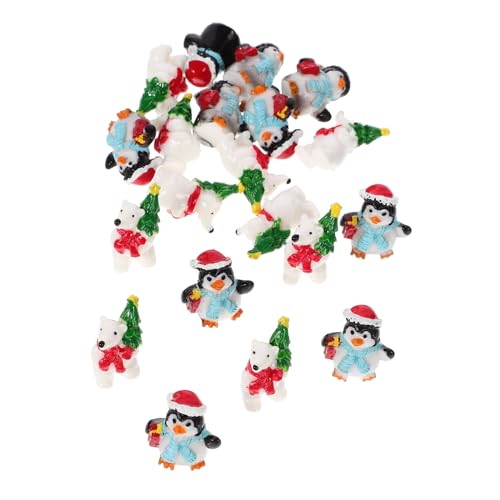 TOBBOMEY 20 Stück Weihnachts Mikroszenen Ornament, Bezaubernde Miniaturfigur, Dekorative Miniatur Weihnachtsdekorationen, Miniatur Weihnachtsfiguren, Mini Tierornamente, Mini TOBBOMEY 20 Stück Weihnachts Mikroszenen Ornament, Bezaubernde Miniaturfigur, Dekorative Miniatur Weihnachtsdekorationen, Miniatur Weihnachtsfiguren, Mini Tierornamente, Mini von TOBBOMEY