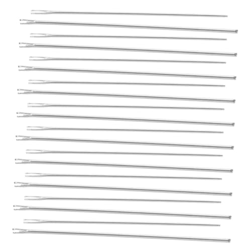 TOBBOMEY 20 Teiliges Puppenhaartransplantationswerkzeug, Lange Polsternadeln, Entwurzelungswerkzeug Für Puppenhaar, Puppenherstellungsbedarf, Haarwebbedarf Für Puppen, Puppenhaar von TOBBOMEY