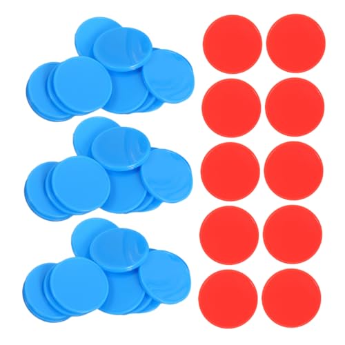 TOBBOMEY 200 Stück Lehrmittel Kleine Scheibe DIY Brettspiele Plastik Plastik Spielmarken Spielchips Mini Plastikchips Spielmarkenscheibe Plastik Bingochips Spielchips von TOBBOMEY