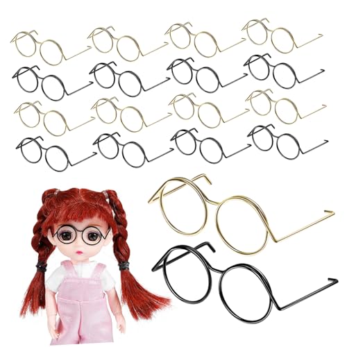 TOBBOMEY 20Stücke Puppenbrille Anziehbrillen und Kreative Kostümbrillen für Puppen für Bastelarbeiten und Puppenzubehör TOBBOMEY 20Stücke Puppenbrille Anziehbrillen und Kreative Kostümbrillen für Puppen für Bastelarbeiten und Puppenzubehör von TOBBOMEY