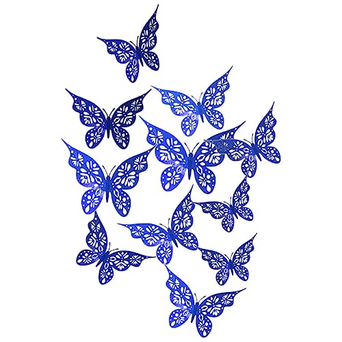 TOBBOMEY 3D Schmetterling 24 Stücke Aufkleber Schmetterling Aufkleber Kunst Aufkleber Für Wohnkultur von TOBBOMEY