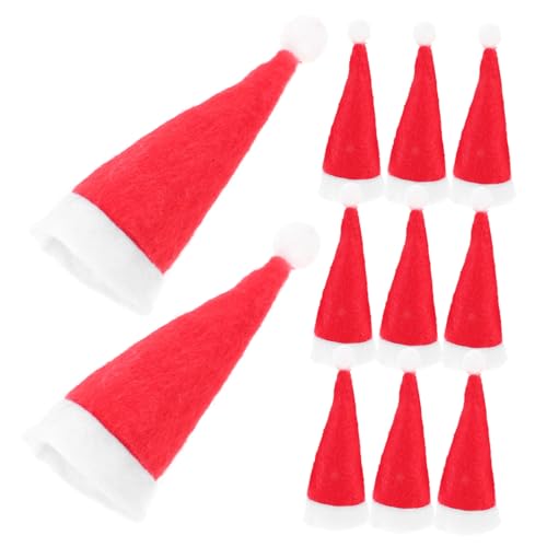 TOBBOMEY 24 Stck. Mini Weihnachtsmütze aus Sicherem Material Weicher Filz Teiliges Flexible Mini Hüte für DIY Weihnachtsdeko Lutscher und Bastelzierde Festliche Tisch und Partyaccessoires TOBBOMEY 24 Stck. Mini Weihnachtsmütze aus Sicherem Material Weicher Filz Teiliges Flexible Mini Hüte für DIY Weihnachtsdeko Lutscher und Bastelzierde Festliche Tisch und Partyaccessoires von TOBBOMEY