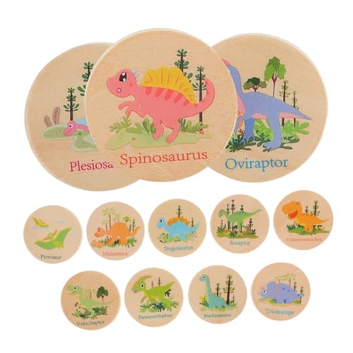 TOBBOMEY 24 Stück Dinosaurier Gedächtnisspiel aus Teiliges Lernspielzeug für Kleinkinder Fördert Kognitive Entwicklung und Gedächtnistraining durch Interaktives mit Bunten Dinosaurier TOBBOMEY 24 Stück Dinosaurier Gedächtnisspiel aus Teiliges Lernspielzeug für Kleinkinder Fördert Kognitive Entwicklung und Gedächtnistraining durch Interaktives mit Bunten Dinosaurier von TOBBOMEY